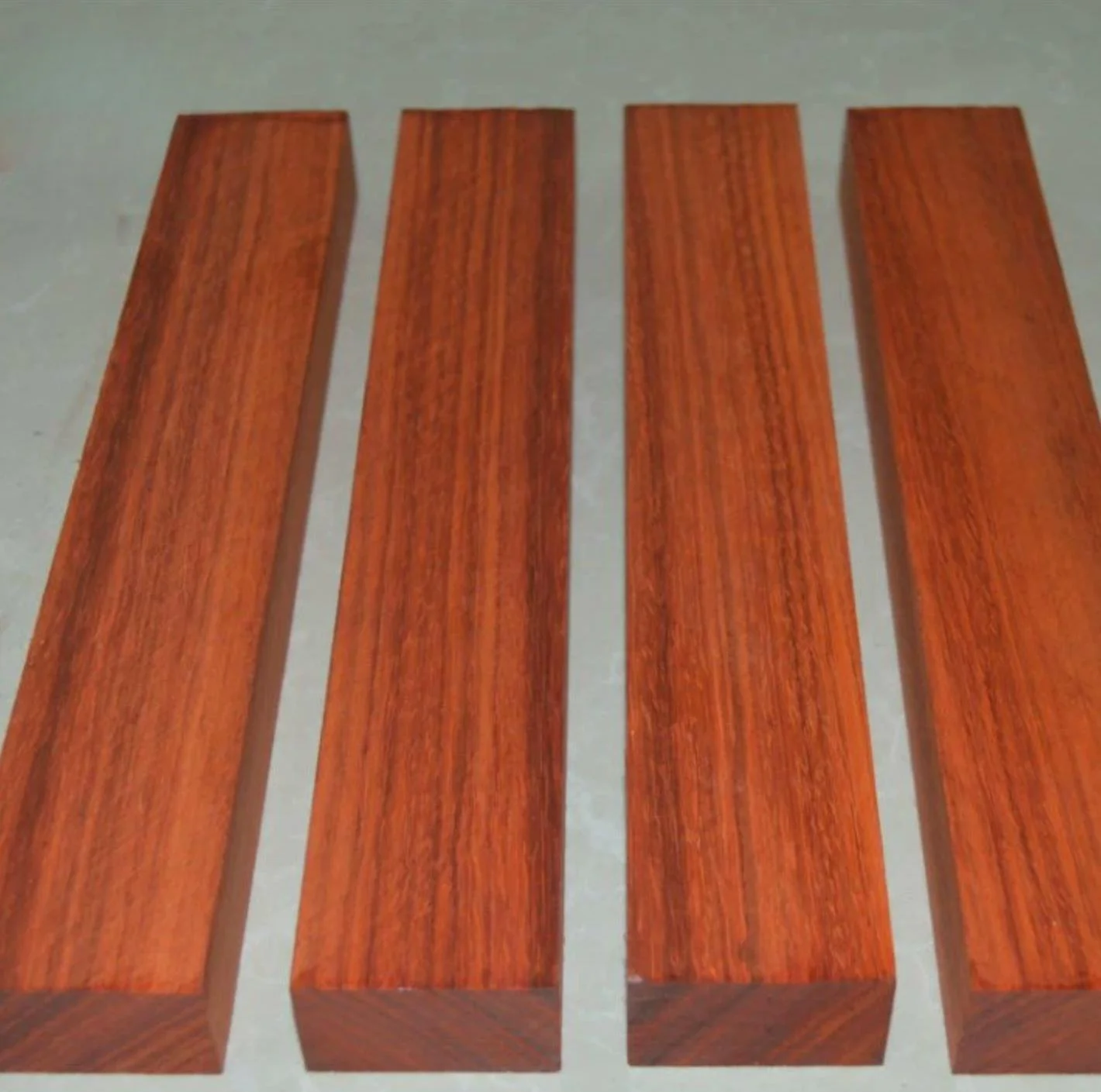 Thickness:3cm Length: 50cm Width: 5cm African Red Flower Pear Wood Redwood board logs DIY wood