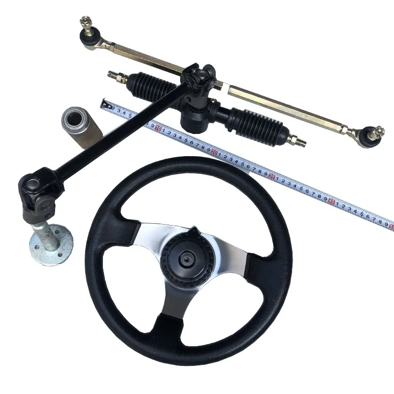 Modified four-wheel electric motorcycle beach kart accessories steering wheel steering ball head tie rod assembly