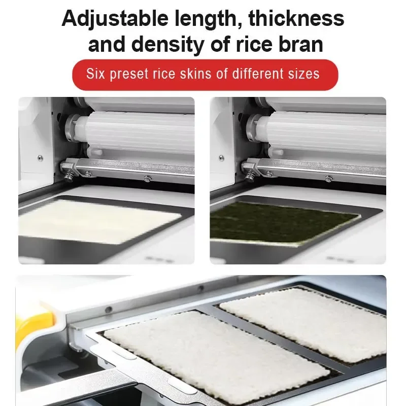 New High-Output Commercial Electric Sushi Rice Press, Equipped with a Touchscreen Control System