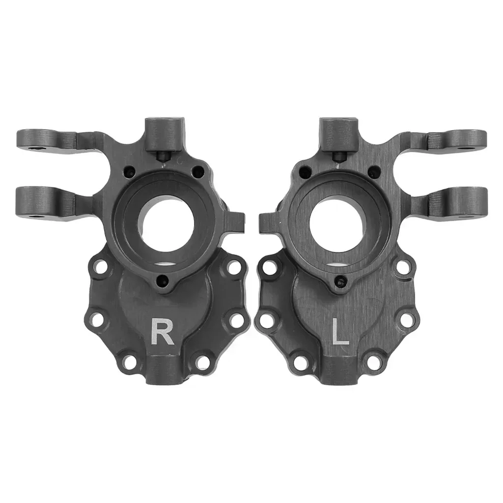 Fusée de direction avant en aluminium argenté noir pour 1/10 Trxs TRX-4 RC inoler