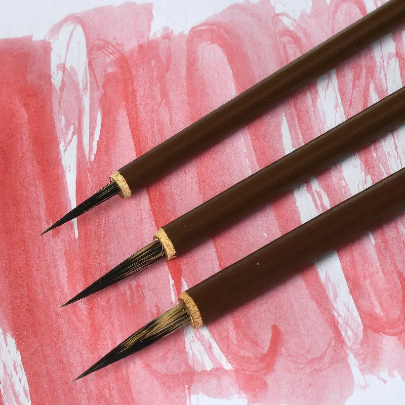 Mouse Whisker Hair Chinese Painting Brush Students Drawing Watercolour Brush Painting Brush Flowers and Leaves Tendon Pen