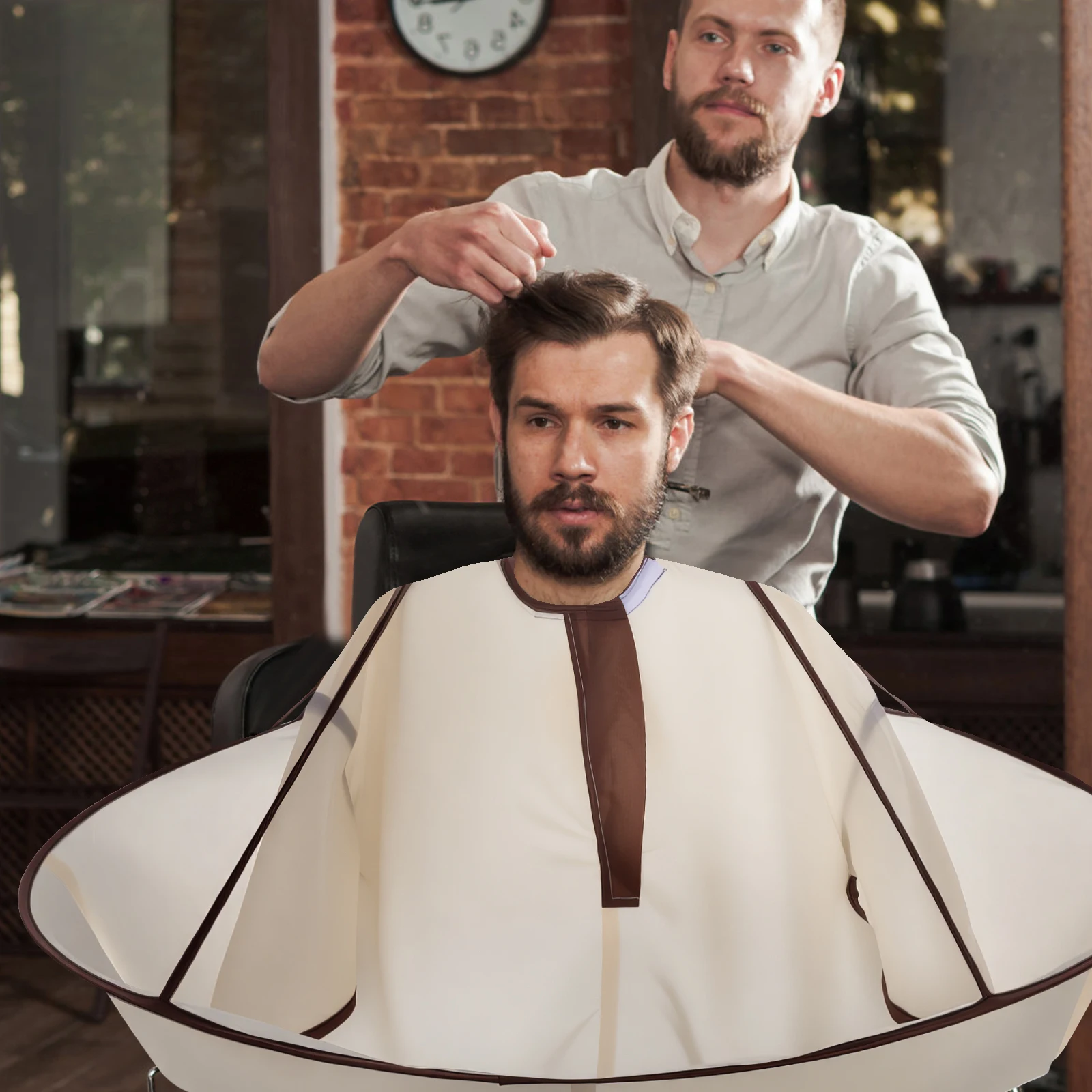 

Hair Cutting Cloak Waterproof Salon Cape Durable Hairdressing Barber Supplies Folding Storage Material Home