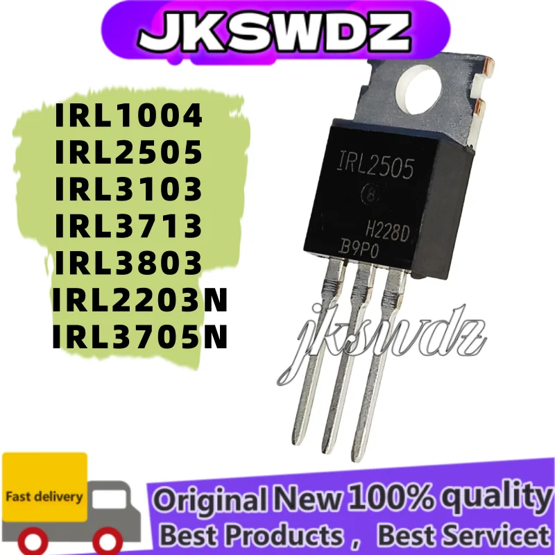 

10/Pcs New Original IRL1004 IRL2505 IRL3103 IRL3713 IRL3803 IRL2203N IRL3705N TO-220 MOSFET