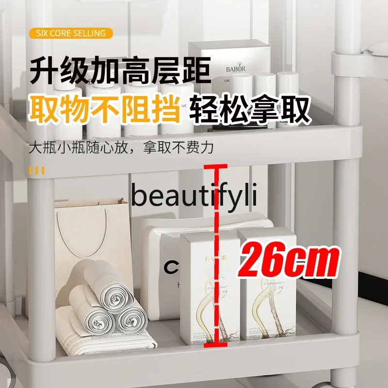 

SS Beauty salon special hand cart storage rack medical cart
