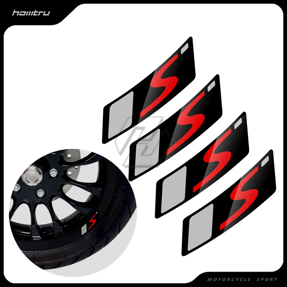 

Светоотражающий чехол-наклейка на колесо мотоцикла для Vespa 12' GTS Supersport — простой набор, прочный винил