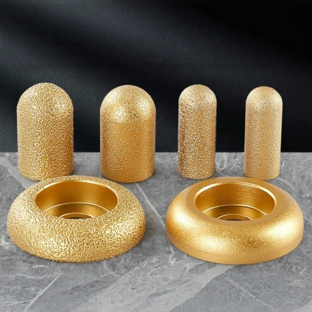 Stone Tile Grinding Head Round BottomQuartz Stone Round Arc MillingCutter Grinding Polishing 20 30 70mm