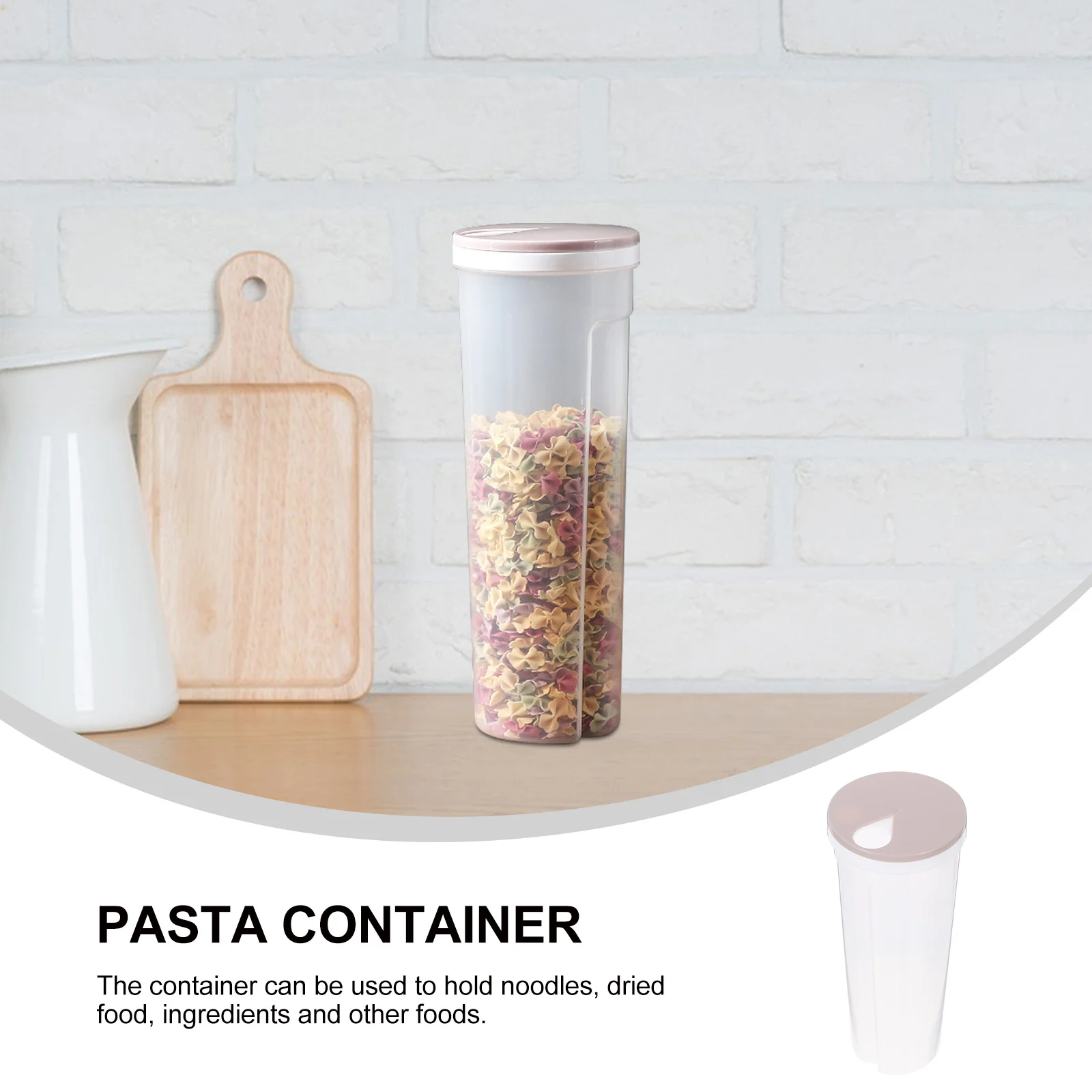 Noodle Storage Box Pasta Containers for Pantry Airtight Large Spaghetti Pots Store Food Noodles