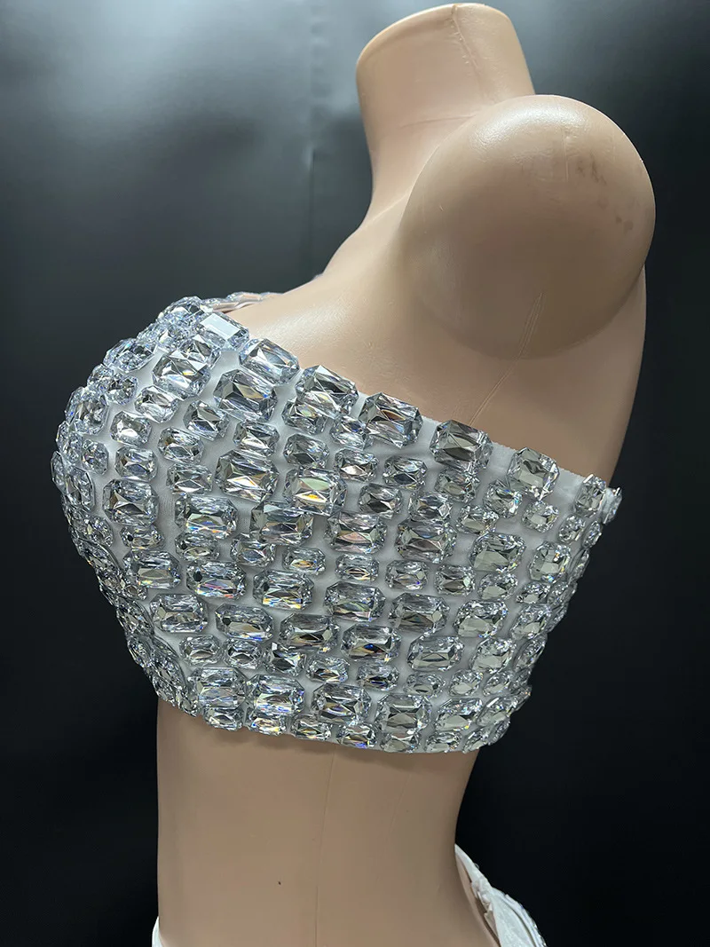 Costume Slim en diamant brillant pour l'industrie lourde, modèle de discothèque, Bar, défilé, robe de soirée, danse, robes de spectacle sur scène