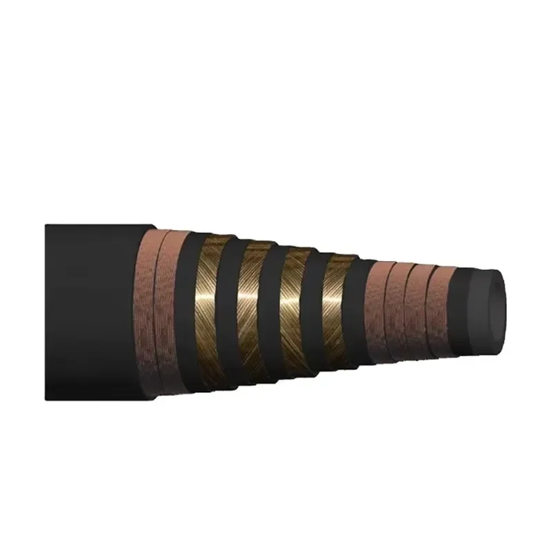 API 7K Spec High Pressure Cementing Hose Drilling Hose Oil Drilling Pipe BSPT Thread Fitting