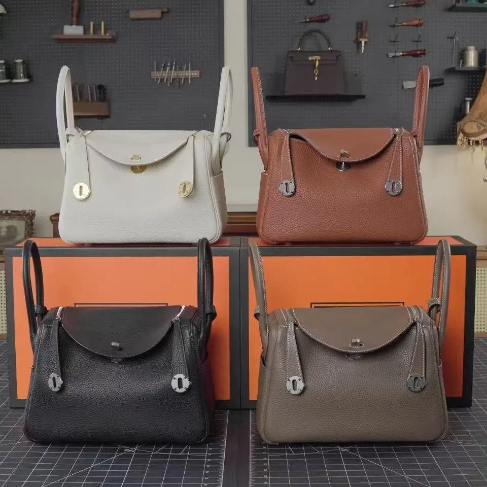 

2025 Luxury Fashion Designer Handbag Genuine Cow Leather Ladies Party New Tote Adjustable Long Handle Underarm Bag