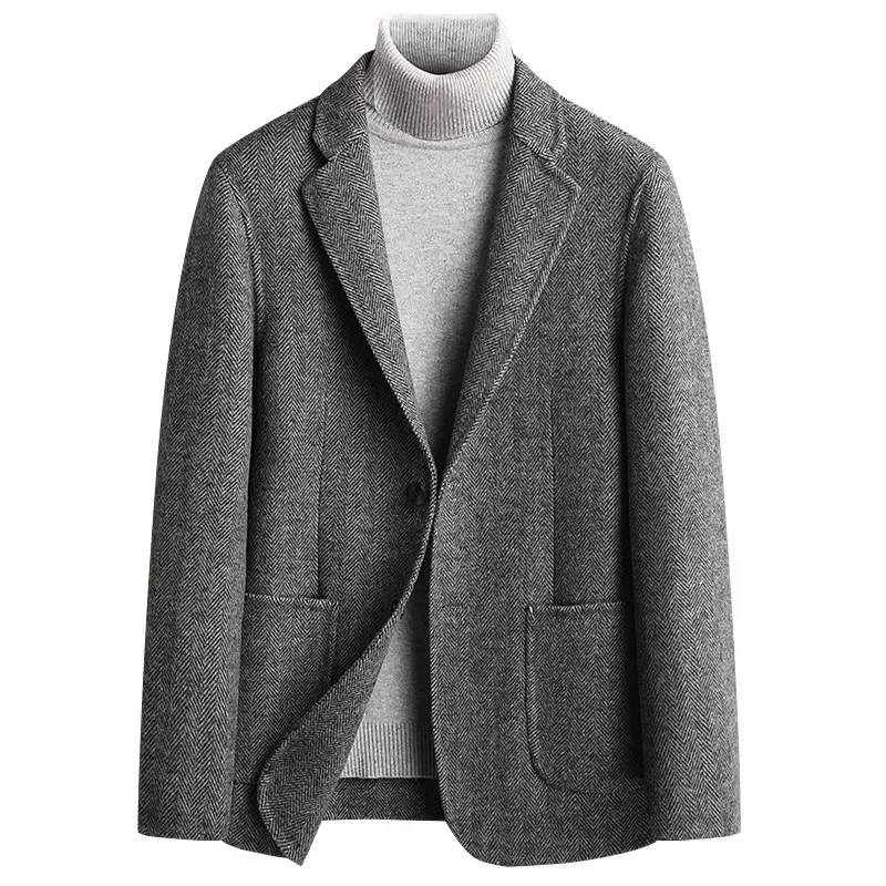 

MRMT 2025 Brand New Handmade Double-Sided Wool Men's Suit Herringbone Wool Suit Casual Large Suit Men's Coat Men's Coat