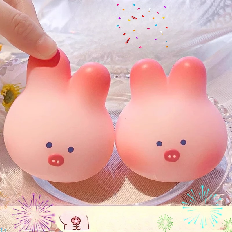 

Kawaii Сакура Свинья Сжимаемые Игрушки Креативный Инструмент Для Непоседа Игрушки Маленький Кролик Поросенок Медленный Отскок Игрушка Моти