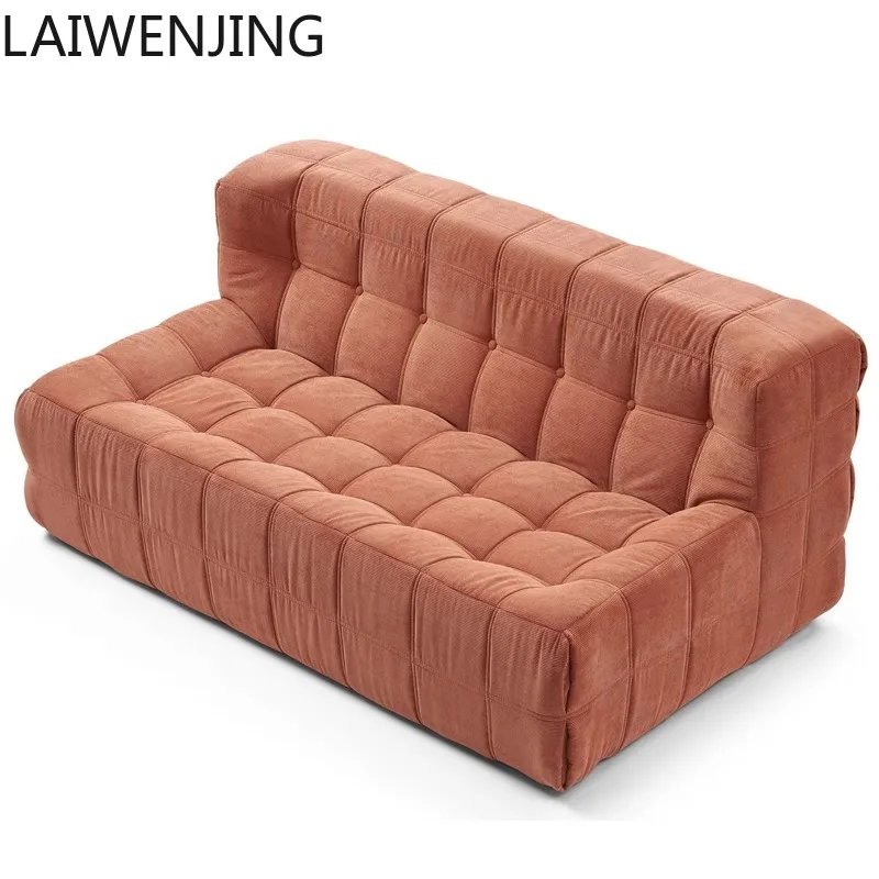 

MJY waffle double grid corduroy small apartment fabric compression sofa