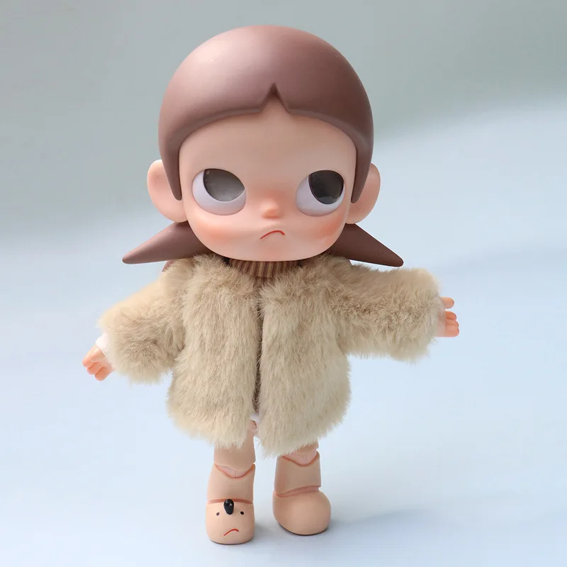 Plush Coat For Zsiga 20cm Bjd Doll Fur-Lined Jacket Winter Fleece Coat Costume Movable Jointed Doll Clothes - Detail 1