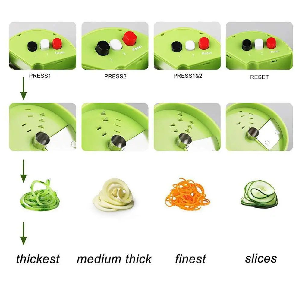 Kitchen Gadgets Vegetable Cutter Vegetable Cutter Manual Spiral Cutter Kitchen Gadgets for Carrots Cucumbers