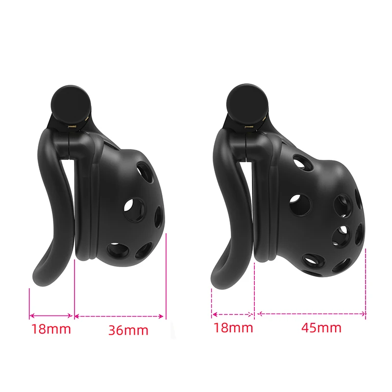 2024 NEW Multiple Airholes Design Breathable Cock Cage 2 Types of Penis Rings Male Chastity Device Adult Products Sex Toys F006