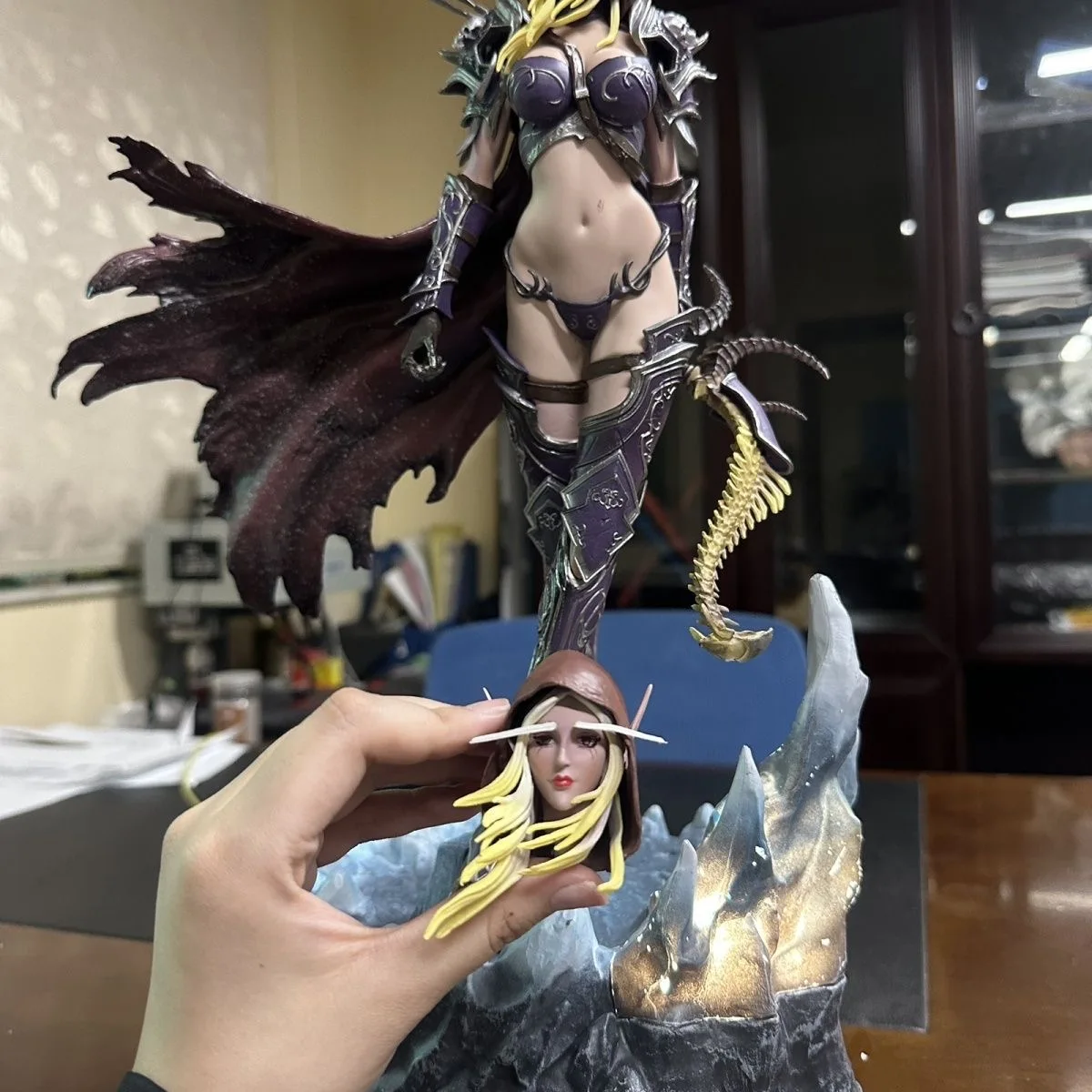 Sylvanas Windrunner Figures World Of Warcraft Anime Figure 44cm Figurine Gk Collection Statue Model Ornament Toys Christmas Gift