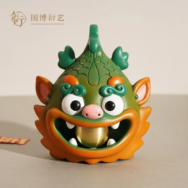 Chinese National Museum Owl Zun Chiwen 3D Doorbell Fridge Magnet Bell Cute Housewarming Gift for Friends Collectible Home Decor