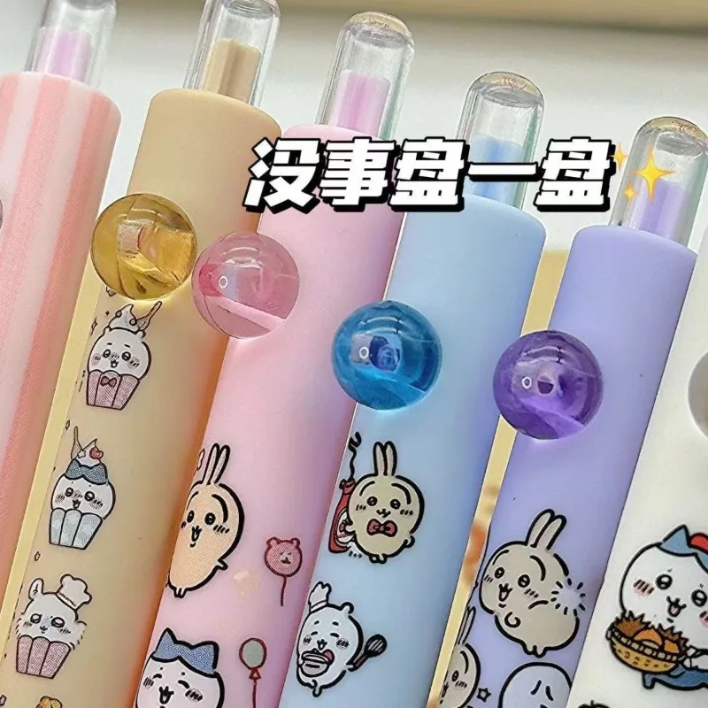 Anime Cartoon Student Gel Pen Chiikawa Cute Press The Pen Quick Drying Review Questions Smooth 0.5mm Good Looks Hachiware Usagi