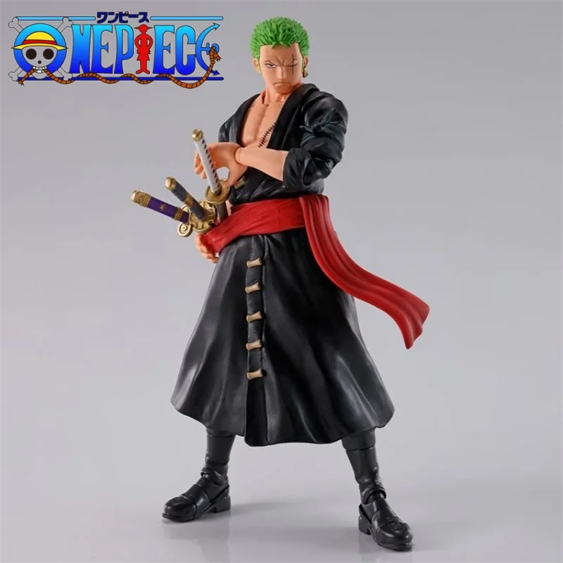 

2024 New Original One Piece S.h.figuarts Zoro Anime The Raid On Onigashima Roronoa Zoro Shf Toys Pvc Action Figure Collector