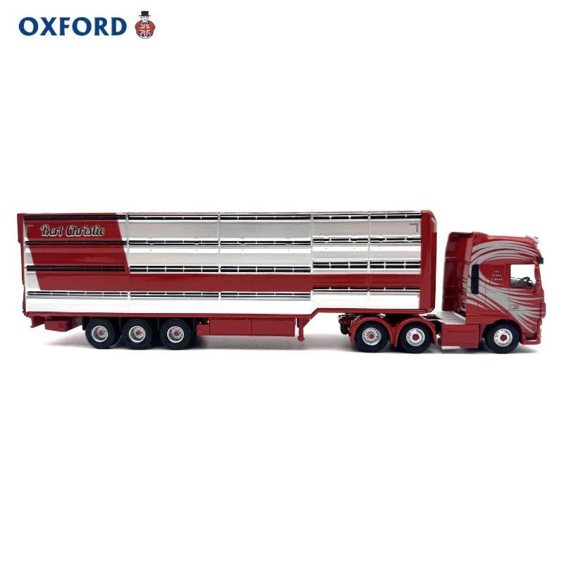 Diecast OXFORD 1:76 Scale DAF-XF Euro 6 Livestock Transport Truck Alloy Car Model view 2
