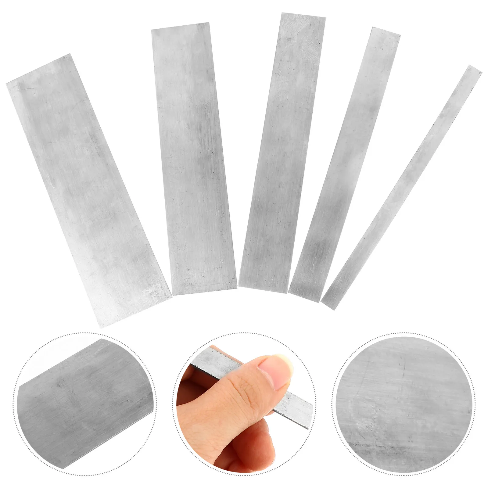 5Pcs Professional Cabinet Scrapers Made of High-Strength Manganese Steel for Wood Furniture Polishing Sanding and Carpentry Work