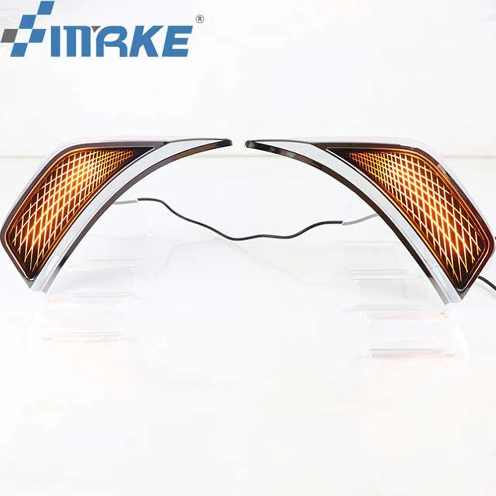 Amber LED Car Front Fender Side Marker Lights For Jeep Wrangler JL JLU Sport, Rubicon, Sahara, Gladiator JT etc Turn Signal Lamp