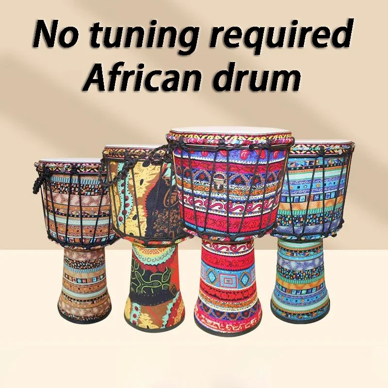 9 Inches African Drum Adult Children Beginners Djembe Drums Professional Percussion Instrument Sheepskin Drum Face African Drums