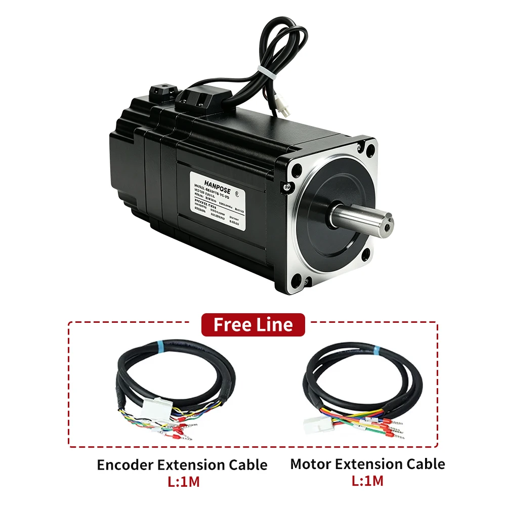 NEMA34 86EH80/86EH98/86EH118/ 86EH156-YC-PD Closed-Loop Stepper Motors with Brakes  Motors Designed for Industrial Automation
