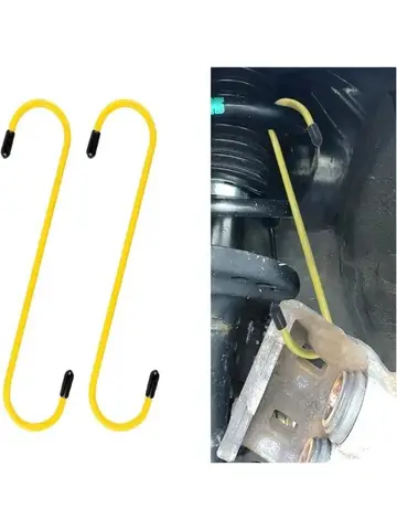 Car Brake Caliper Hooks Auto Brake Caliper Hangers Hooks with Rubber Tips Universal Tools for Brake Bearing Axle Suspension Work