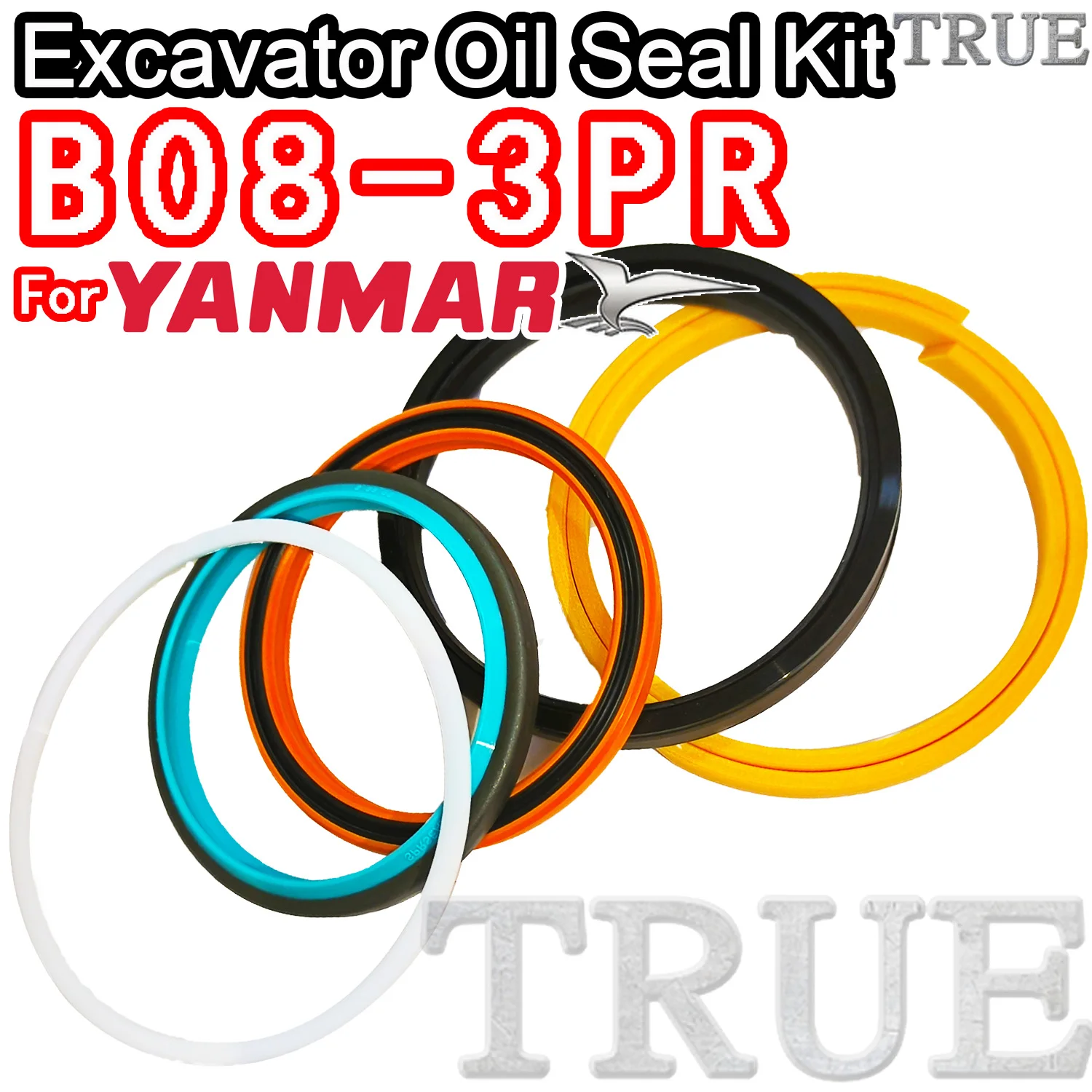 

For B08-3PR Yanmar Oil Seal Excavator Repair Kit B08 3PR Nitrile NBR Nok Washer Skf Service Orginal Quality Track Spovel Hammer