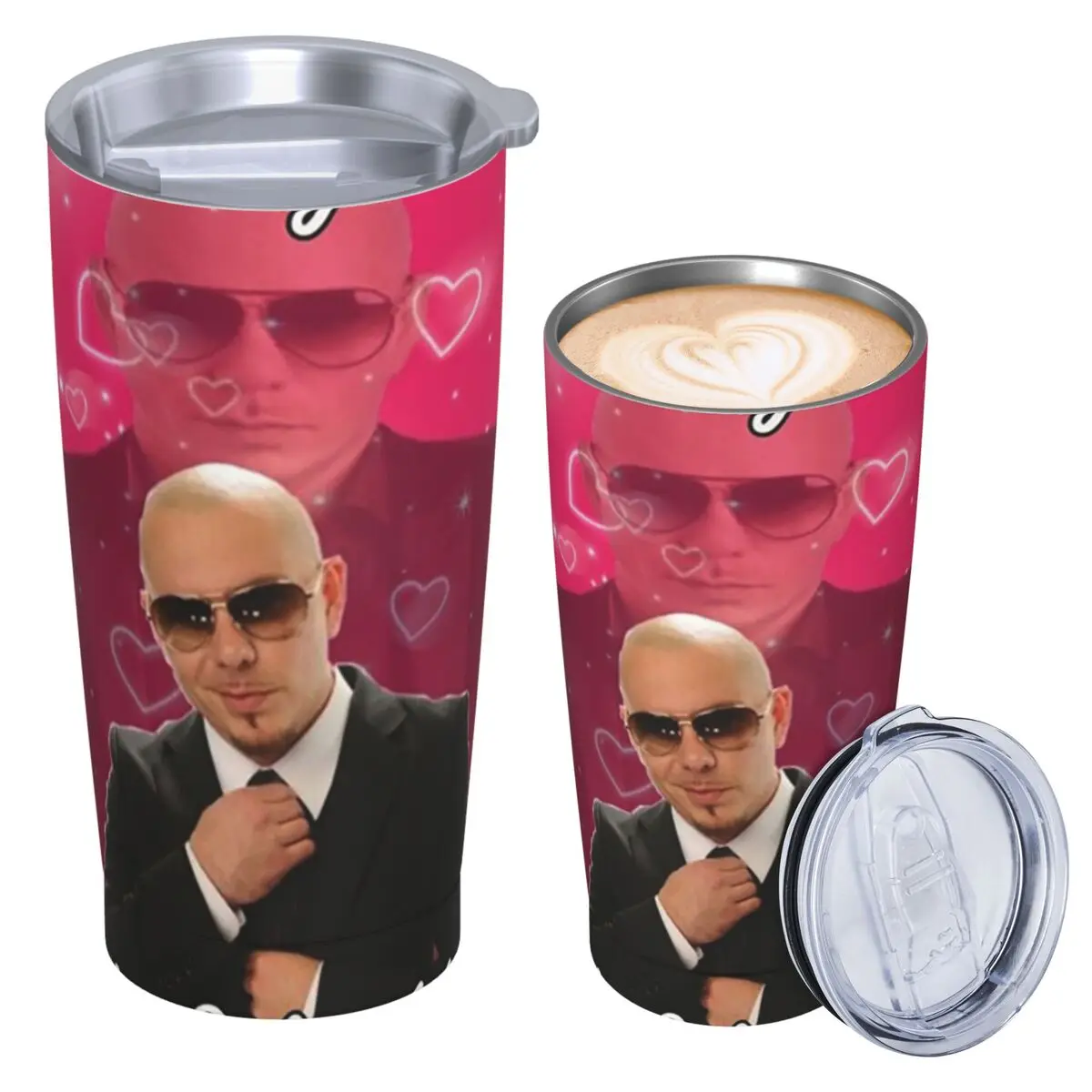 Mr Worldwide Live Laugh Love Stainless Steel Tumbler Vacuum Insulated Mugs Thermal Cold Cups Straw With Lid 20oz