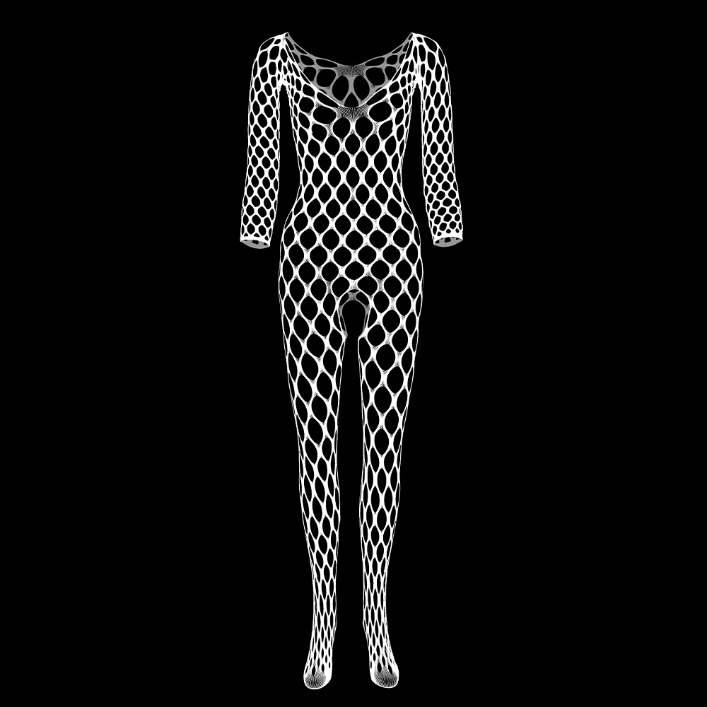 Brilha no escuro lingerie sexy bodysuits catsuit feminino transparente crotchless roupas sexuais ver através do corpo meias quente erótico