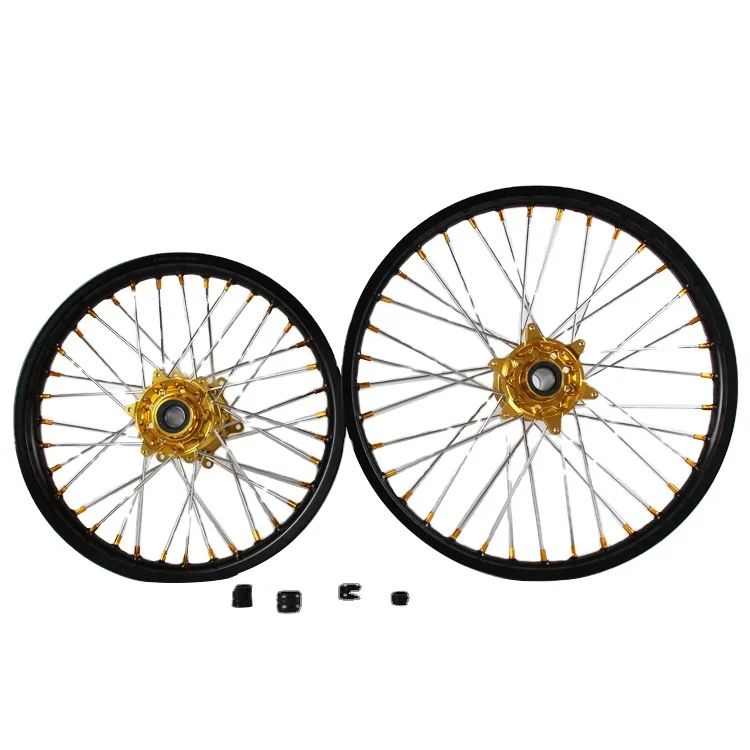 18 19 21Inch Customize High Performance Aluminum Alloy Enduro Wheelset Dirt Bike Off-road Motorcycle Wheels Rims Set for SXF