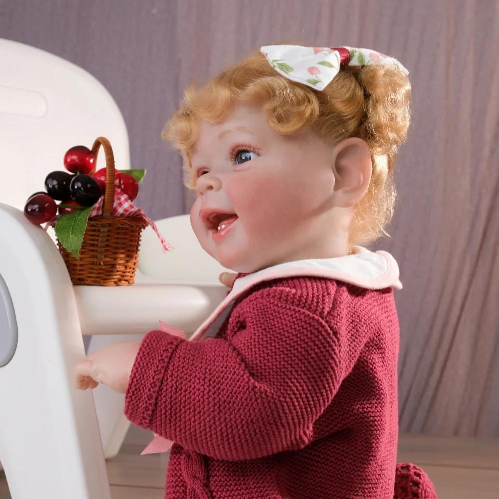 Cloveray 24 インチリアルなリボーンベビードールかわいいなだめるような高品質のリアルなビニール人形オリジナルベビーコンパニオンおもちゃ子供ギフト