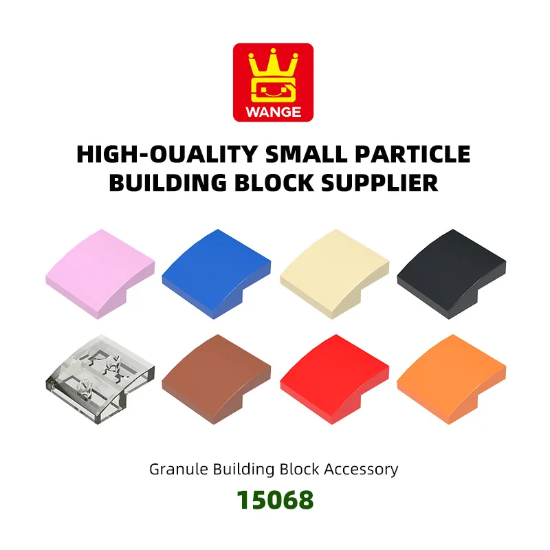 

WANGE 15068 100 г/173 шт. изогнутый наклон 2x2 блок Moc цветные аксессуары, совместимые с кирпичом DIY детская игрушка мотоцикл