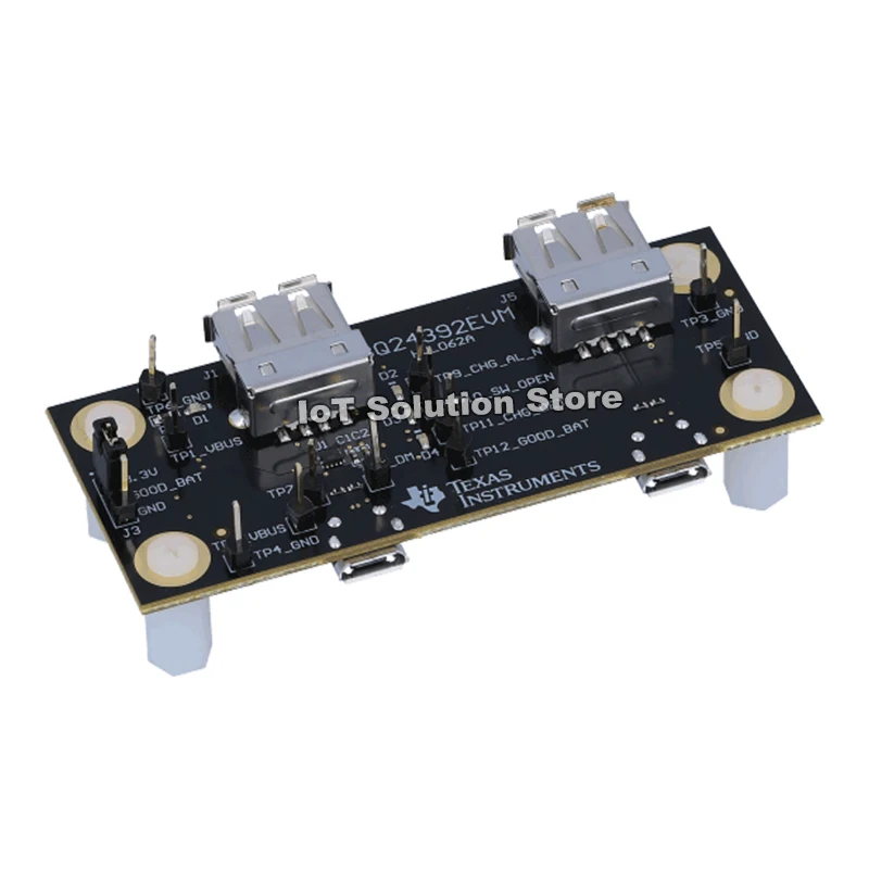 

BQ24392EVM evaluation module for BC1.2 charger detection with integrated USB 2.0 isolation switch