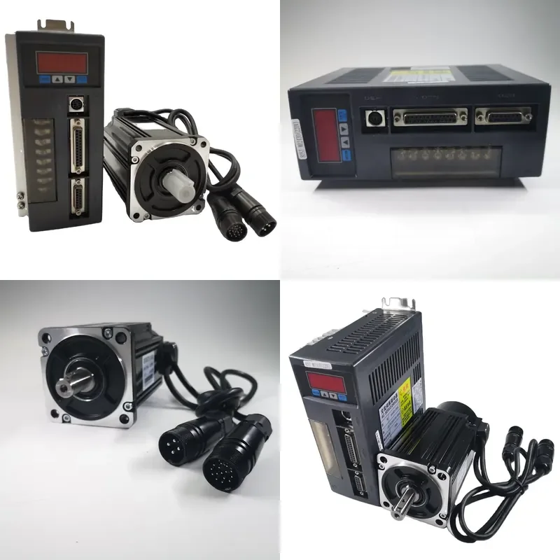 400W 1.27Nm AC Servo Motor 60ST-M01330 with AASD15A 220V Driver RS485 RS232 CNC Servo Motor Kit