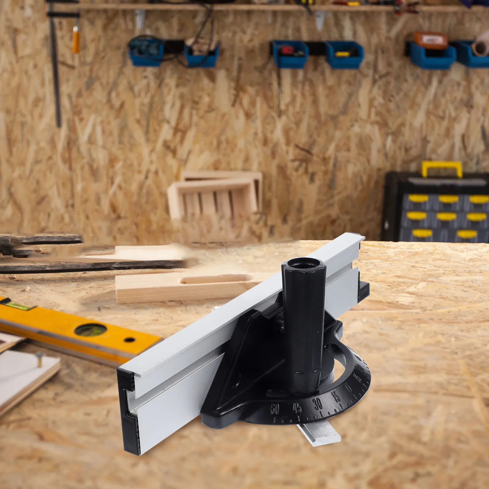 

Angle Ruler Woodworking DIY Saw Push Router Fence Gauge System Precision Miters Aluminum Durable Lightweight Safe
