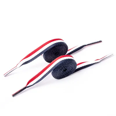 1 paar Polyester Flache Weiße Schuhe Schnürsenkel Frauen Männer Bunte Leder Sport Casual Leinwand Schnürsenkel Saiten Dropship – Detail 11