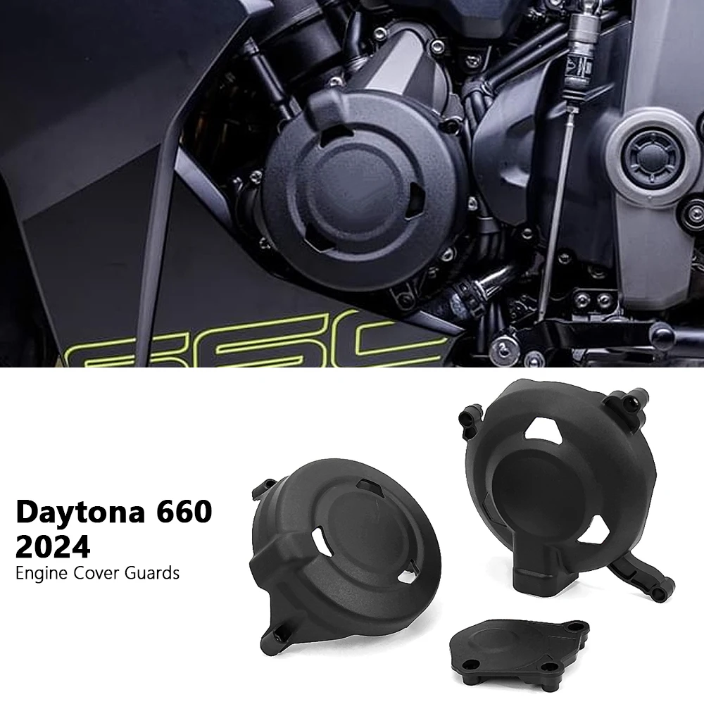 

New Motorcycle Plastic Side Engine Protective Cover Guard Protector For Daytona 660 Daytona660 DAYTONA 660 2024