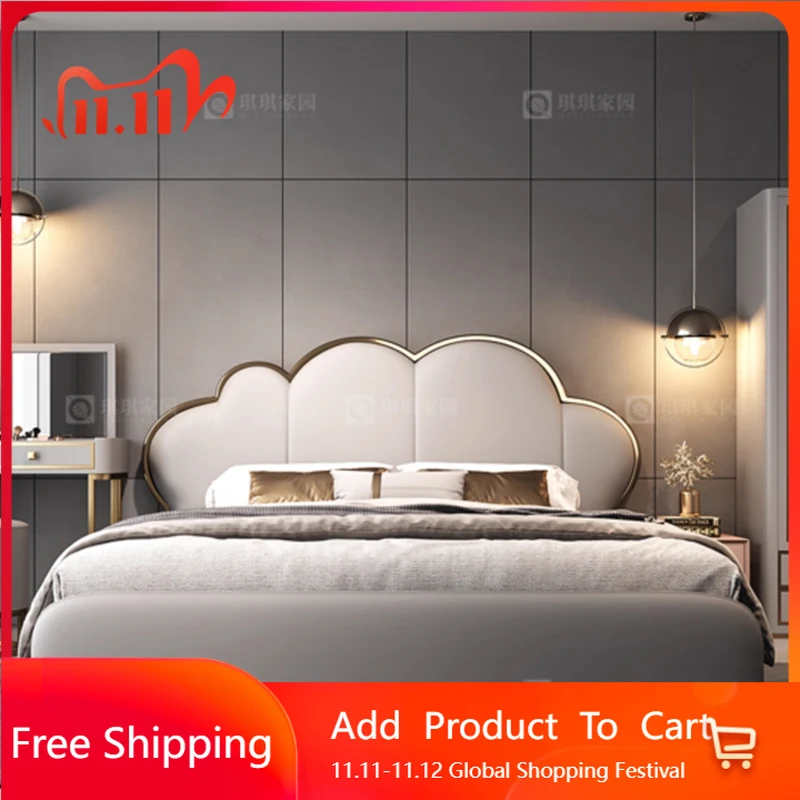 

Sleeping Design Massage Bed Bedroom Double Luxury Human Dog Bed European Simple Princess Letto Matrimoniale Hotel Furniture