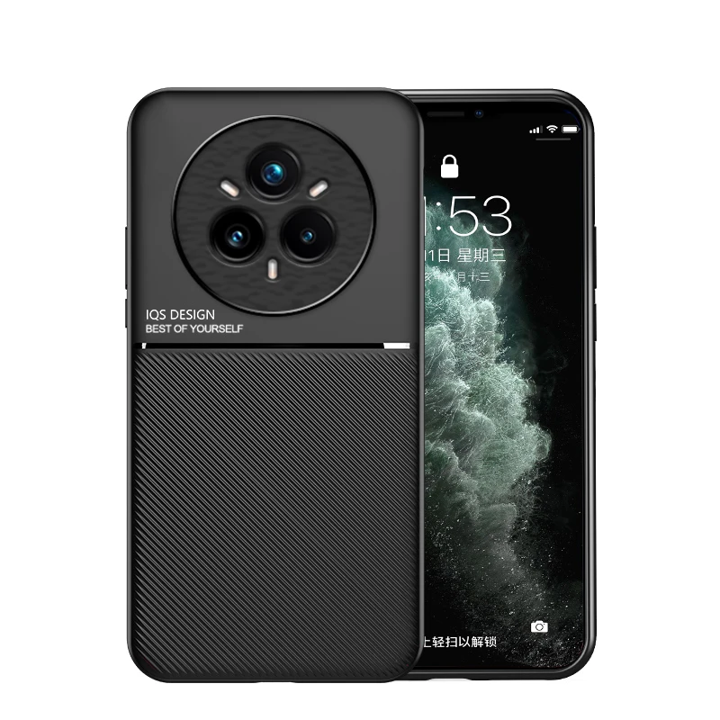 ل Realme 14 Pro حافظة مضادة للصدمات حامل سيارة مغناطيسي حافظة جلدية من السيليكون Realme 14 Pro + هاتف Fundas Realme 12/Realme 13 Plus