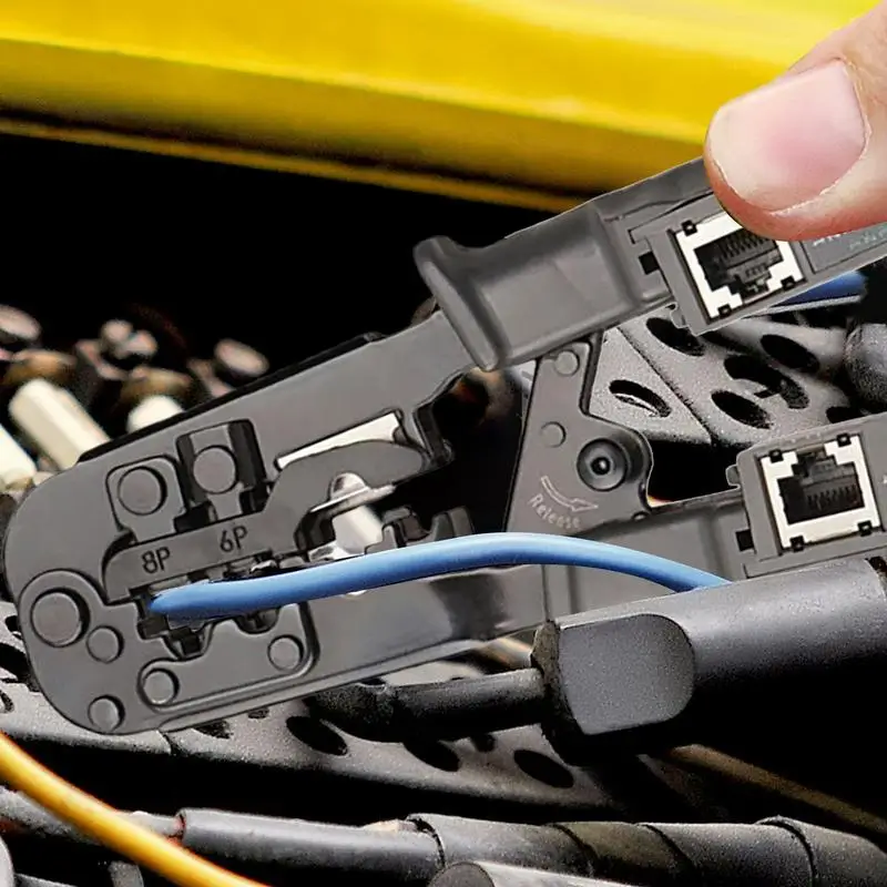 Crimper Cable Cutter Anti Slip Wire Stripper Multifunctional Stripping Crimping Pliers For Insulated Electrical Connectors