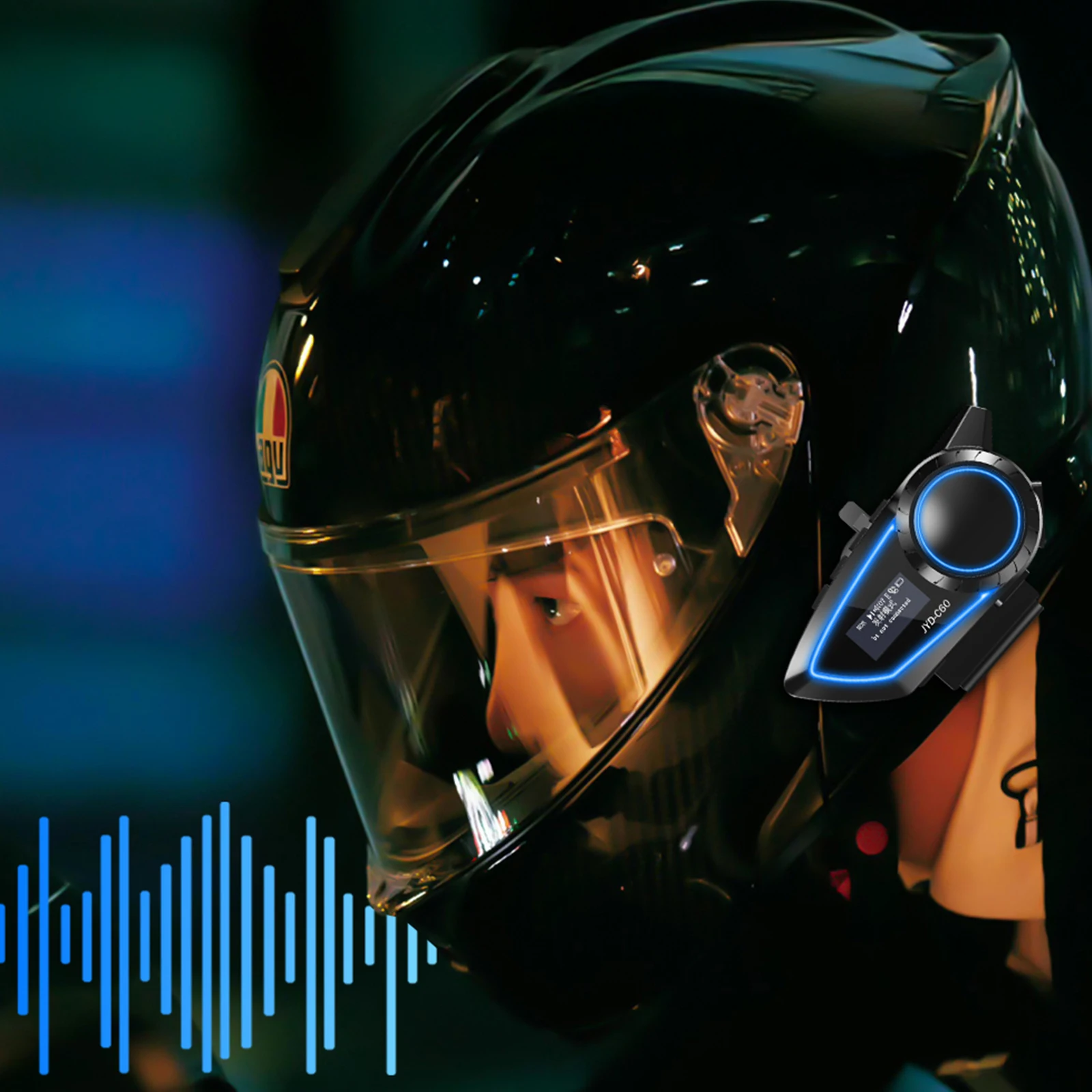 

Motorcycle Helmet BT Headset Waterproof Motorcycle Helmet Speaker Motorcycle Headphones for All Helmets