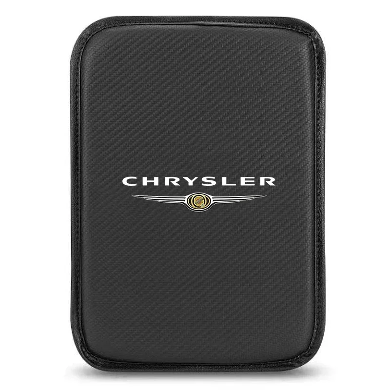 Nuevas alfombrillas de cuero para reposabrazos de coche, cubiertas para consola central, accesorios interiores para Chrysler 300c Voyager Town Country Grand Voyager
