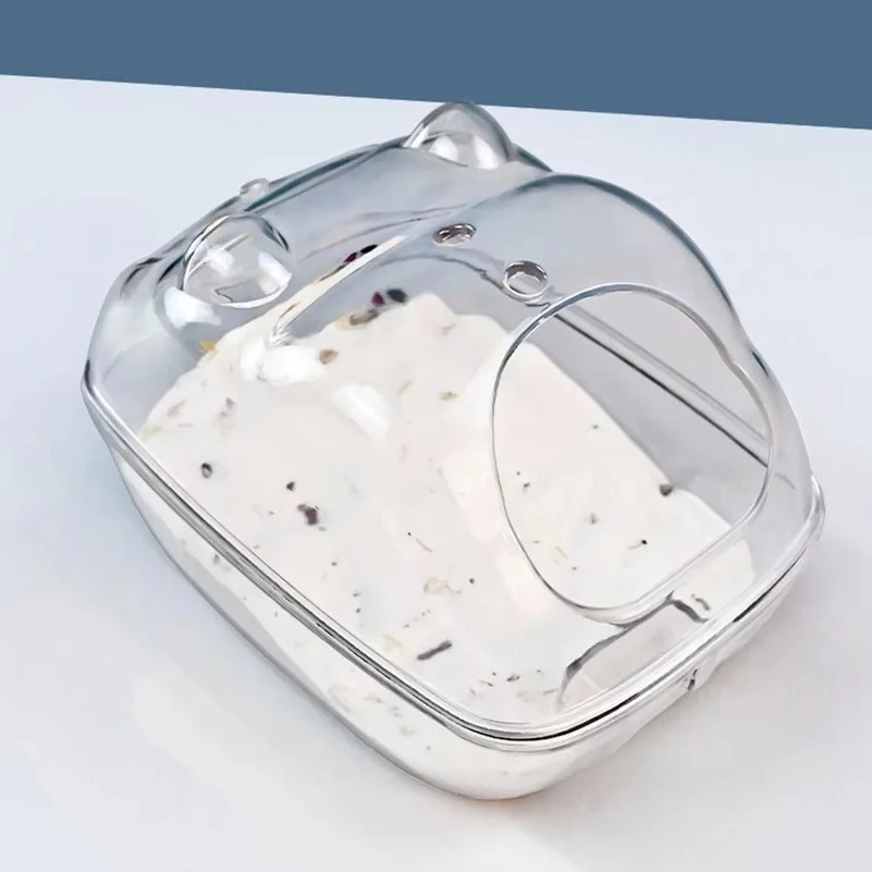 Acrylic Plastic Hamster Toilet Cage Transparent Guinea Pig Hamster Sand Bath Cage Mouse Box Hamster Room Accessories - view 6