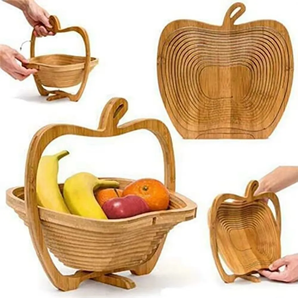 Multi-functional Folding Fruit Shaped Basket Eco-friendly Dolphin Shape Dried Fruit Gifts Basket Stable Base Heat Resistant Mat