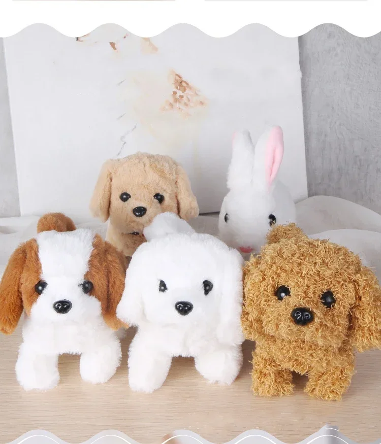 

Plush Puppy Electronic Toy Dog Adorable Kids' Smart Interactive Walks Barks Jumps Wags Tail Baby Birthday Gift