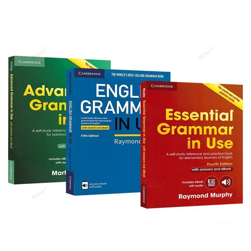 Cinta de inglés para uso en el hogar, instrumento de enseñanza de la gramática inglesa esencial avanzada, con libros de Audio gratis, envía tu correo electrónico